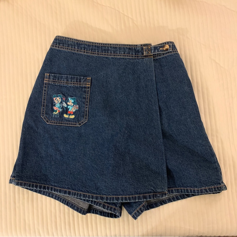 Vintage adorable Mickey & Minnie Skort, stretch waistband, sz M